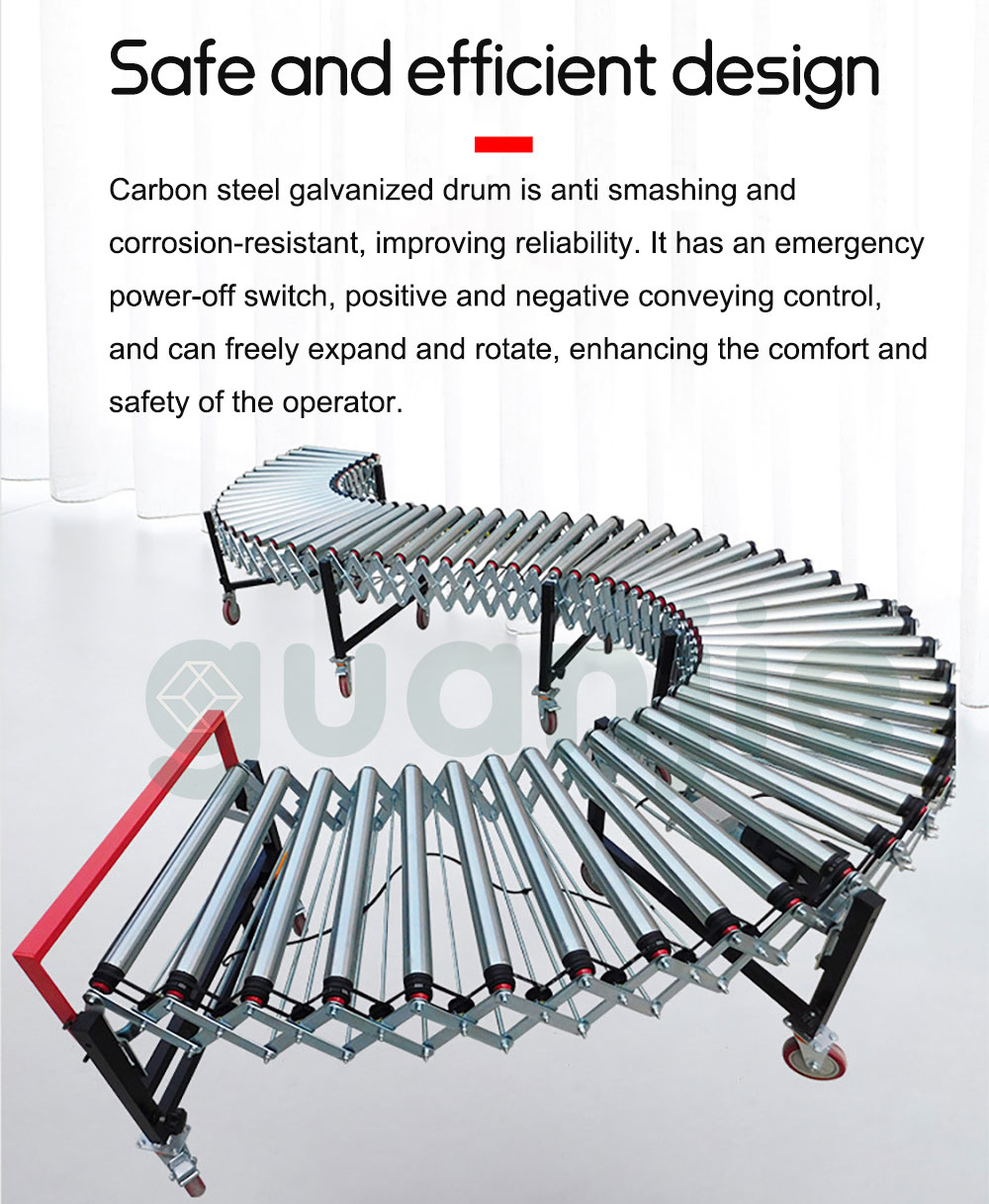 Mobile-retractable-roller-conveyor