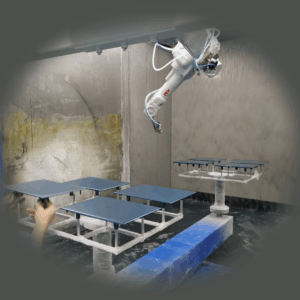 Laptop shell coating production line