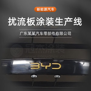 Automobile spoiler coating production line